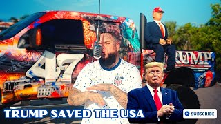 Kadr z teledysku Trump Saved the USA tekst piosenki Forgiato Blow