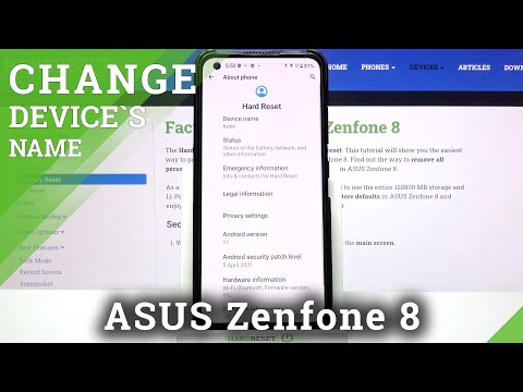 How to Change Device Name in ASUS Zenfone 8 – Rename Device