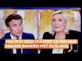 Macron beschuldigt Le Pen van nauwe banden met Rusland: 'Haar verweer bleef in het midden'