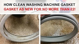 How to clean and remove 100% mould from washing machine door seal gasket