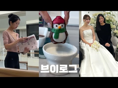 vlog | 일상 | 그녀의 결혼식 | 발레레슨 | 집밥