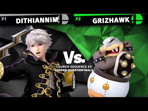 Launch Sequence #3 - Dithiannim (Robin) vs. GrizHawk (Bowser Jr.) SSBU Tournament
