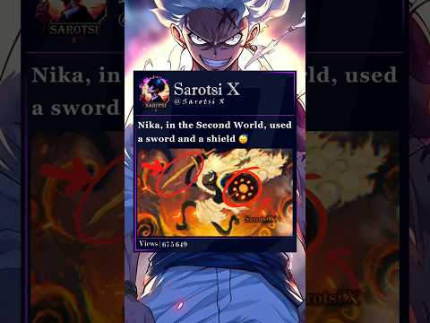 Nika currently does not need any weapons #nika #luffy #zoro #sanji #onepiece