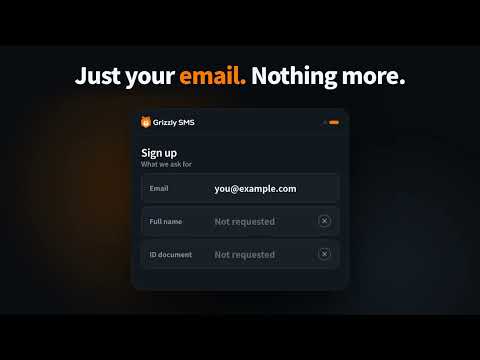 Grizzly SMS: Virtual Numbers video thumbnail