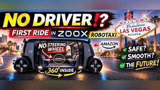 【ラスベガス】ハンドル消滅⁉️ Amazonの無人タクシー🚎『ZOOX』初乗車レポート！