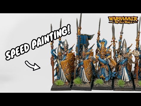 Speed paint: High Elf - Lothern Sea Guard | Warhammer - Old World