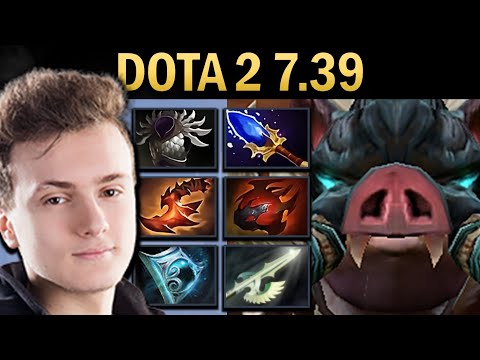 Pudge Gameplay Miracle with Halberg and Shivas - Dota 7.39