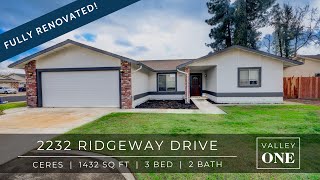 2232 Ridgeway Dr, Ceres, CA -- FOR RENT by Valley ONE Property Management