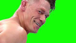 John Cena smiling green screen