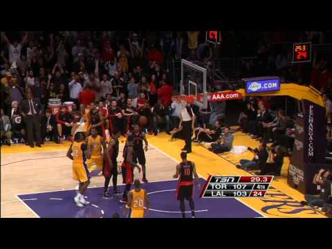 Kobe Bryant clutch shots against the Toronto Raptors (8.3.13)