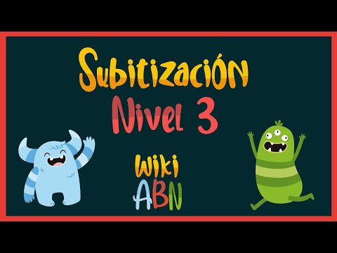 Subitizacion nivel 3 - WikiAbn - números 1 2 3 4 5 6