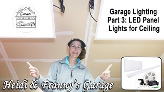 LED Panel Lights by Even-Glow® for the Ceiling and Suspension Kit (Garage Lighting Part 3)
