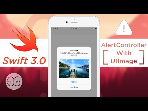AlertController - Adding Image (AirDrop Alert) : Swift 3