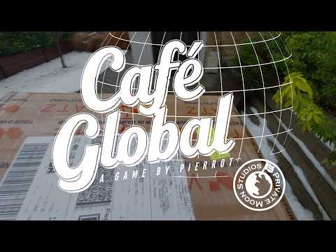 Unboxing - CAFÉ GLOBAL board game - PRIVATE MOON STUDIOS