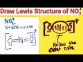 How to draw the Lewis structure of NO2 + (Nitronium ion)