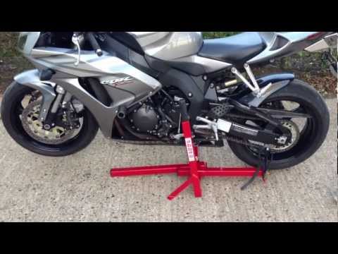 Abba Superbike Stand Front Lift Arm Demonstration