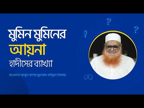 মুমিন মুমিনের আয়না বলতে কী বোঝানো হয়? মাওলানা আবুল বাশার মুহাম্মাদ সাইফুল ইসলাম