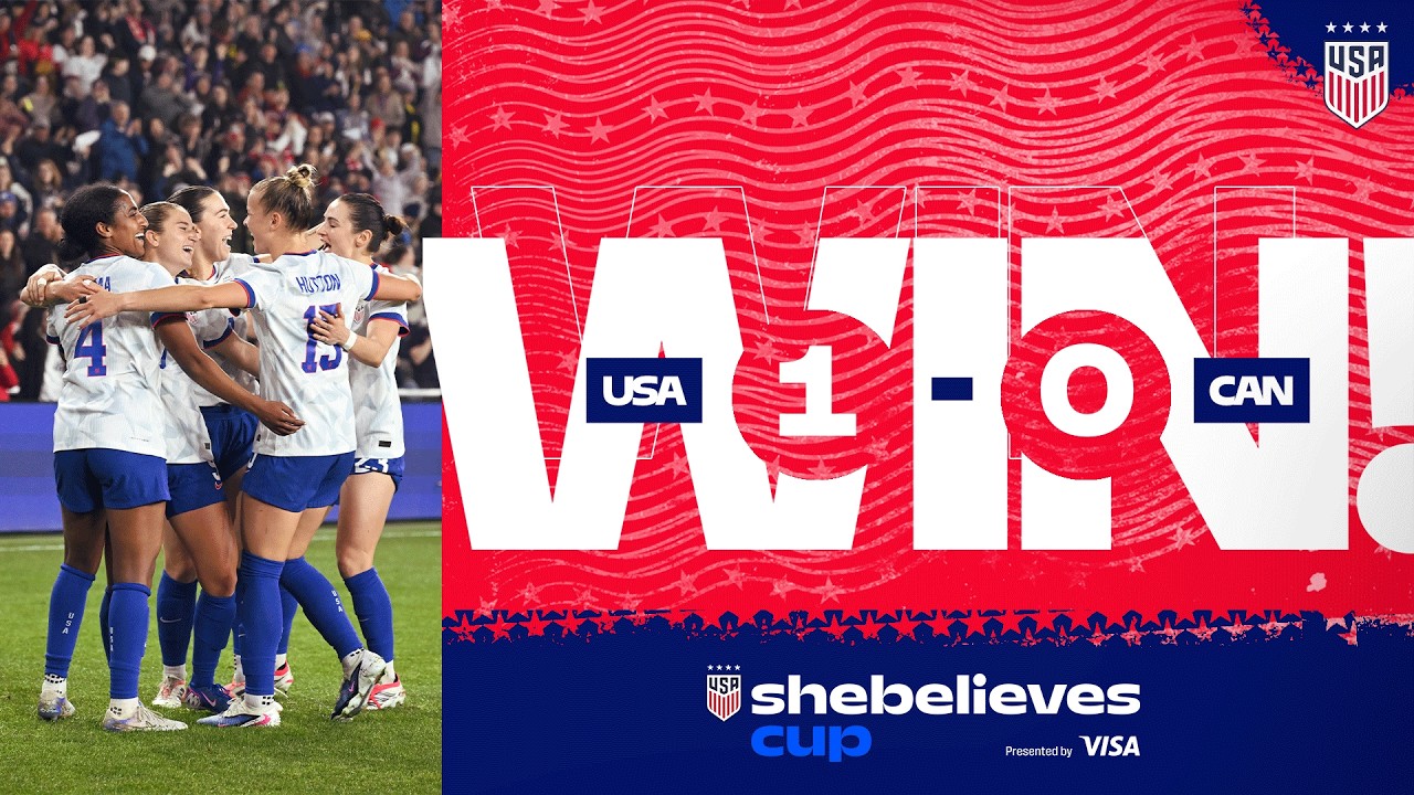 Ally Sentnor Delivers Game-Winner 🫶 | USWNT 1-0 Canada | shebelieves cup highlights
