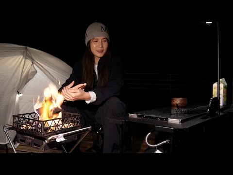 Camping alone for New Year's | The night view was beautiful, but I never expected it to be like this