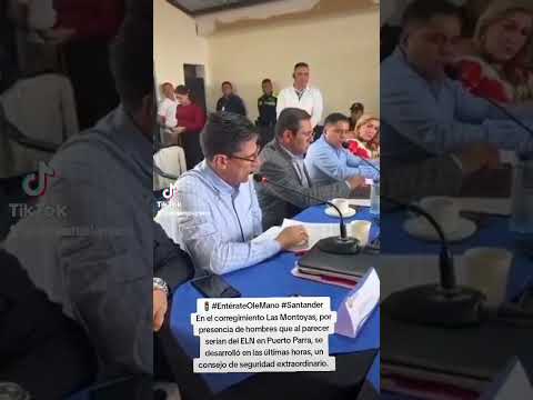 🚦#EntérateOleMano #Santander  En Puerto Parra, un consejo de seguridad extraordinario.