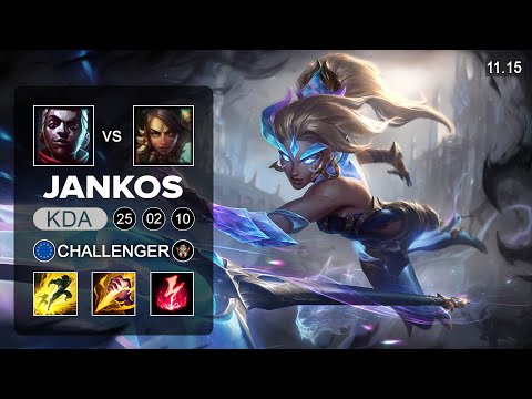 G2 Jankos Nidalee Jungle vs Ekko - EUW Challenger Patch 11.15