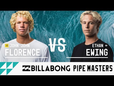 John John Florence vs. Ethan Ewing - Round Three, Heat 6 - Billabong Pipe Masters 2017