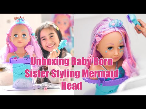Unboxing Baby Born Sister Styling Mermaid Head