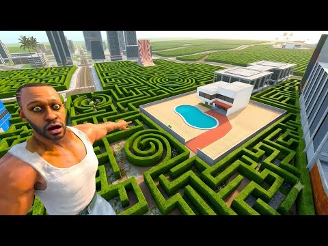 Franklin Stuck in Deepest Maze - INDIAN BIKE DRIVING 3D
