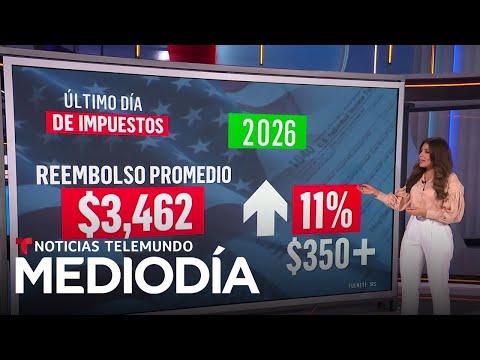 ¿De cuánto dinero es el reembolso de impuestos en promedio este año? | Noticias Telemundo