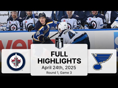 NHL Playoff Highlights | Jets vs. Blues | Gm 3 | April 24, 2025