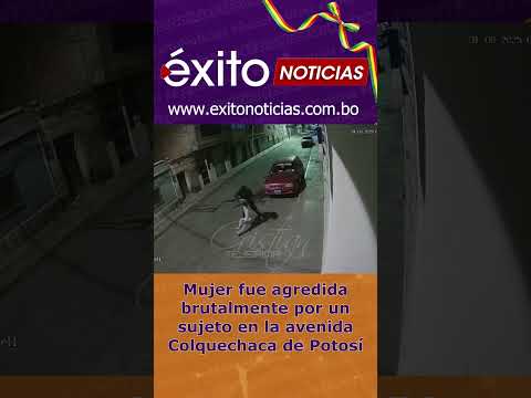 3 Mujer fue agredida brutalmente por un sujeto en la avenida Colquechaca de Potosí