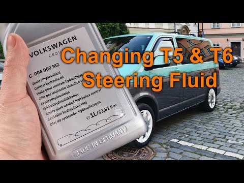 Changing steering fluid on VW T6 &T5 (hydraulics)