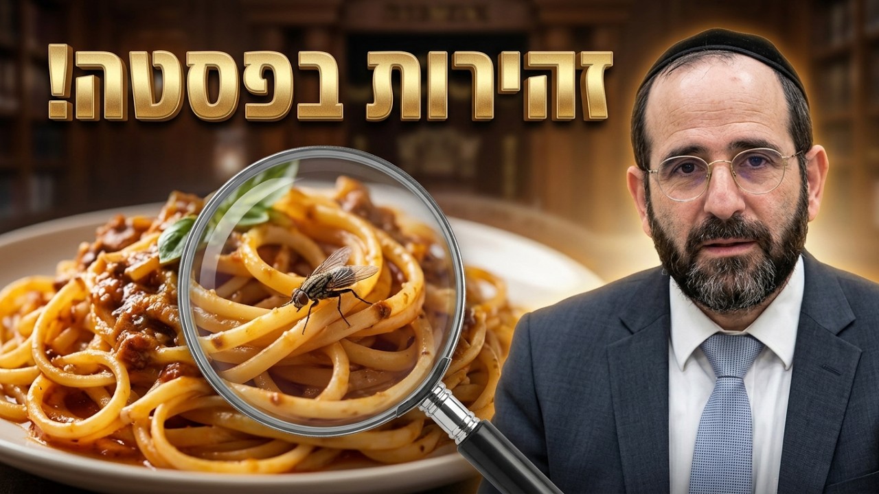 הרב אליהו פנחסי זהירות !!! חרקים בפסטה !!!