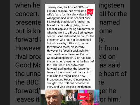 Jeremy Vine addresses wife's safety concerns amid BBC scandal. #shortsvideo #news #celebrity #Jeremy