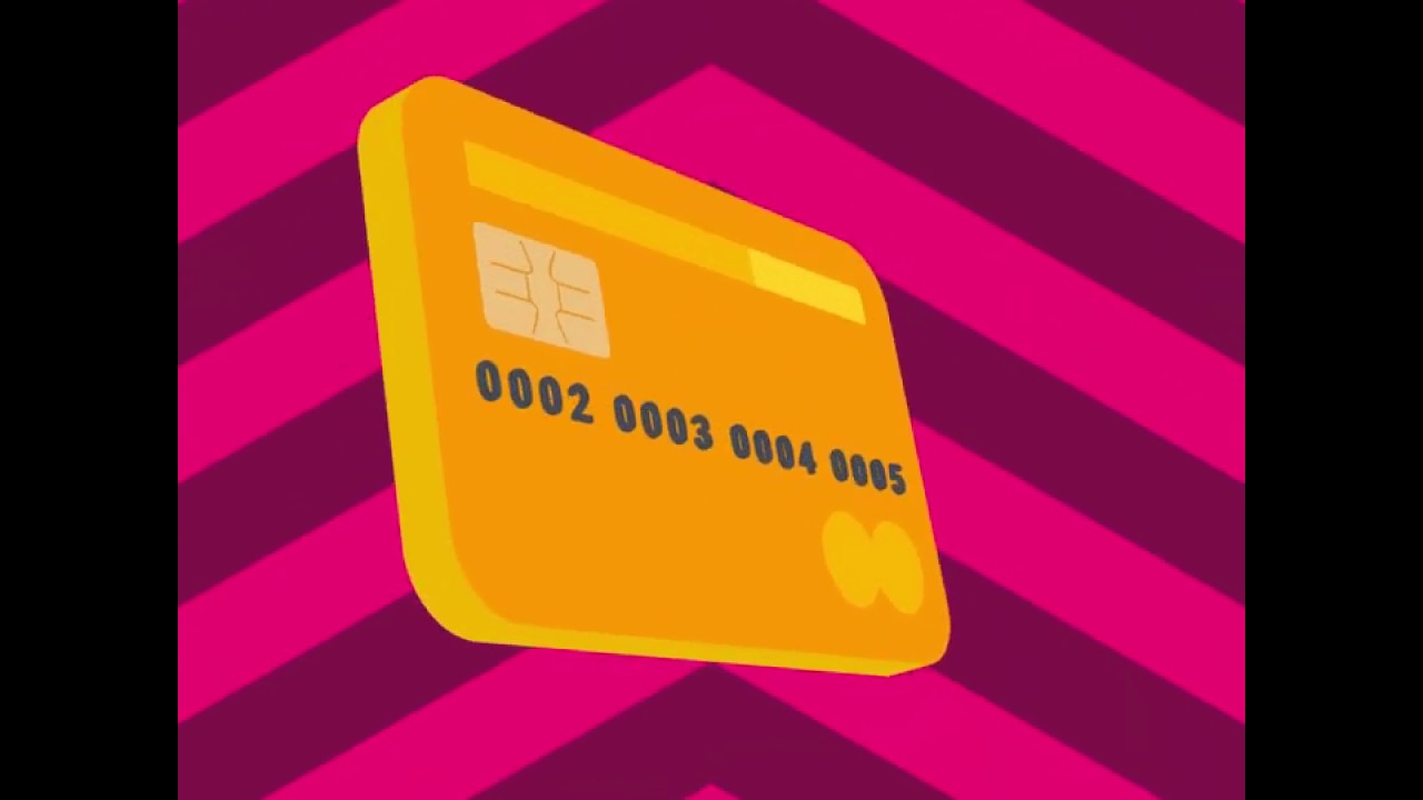 Credit card motion animation