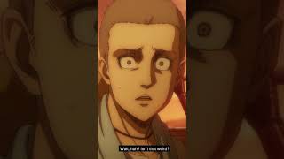 Sasha &amp; Conny Argument Funny Scene (eh?) - Shingeki no Kyojin S04E10 The Final Season
