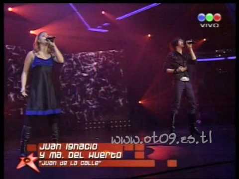 Operacion Triunfo 2009: Gala 9 - Nacho y M de Huerto: Juan de la calle