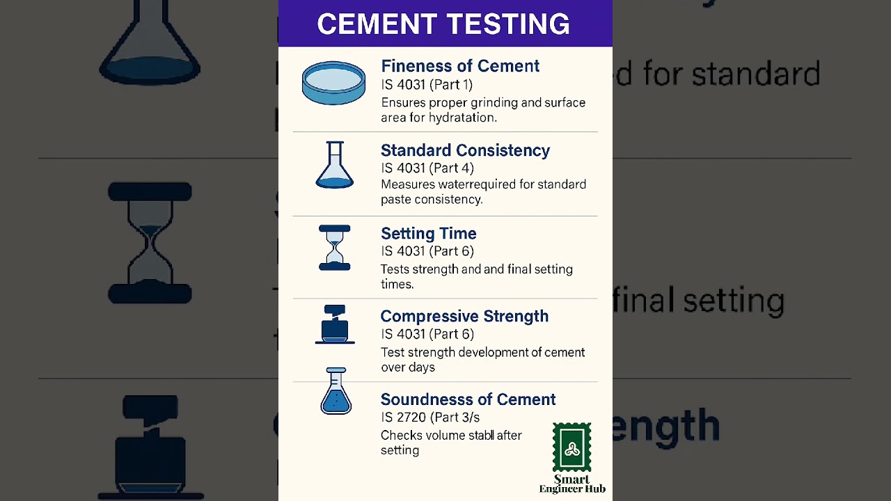 Cement Testing | IS Code 4031 & 2720 Explained | Cement Quality Check #shorts #viral