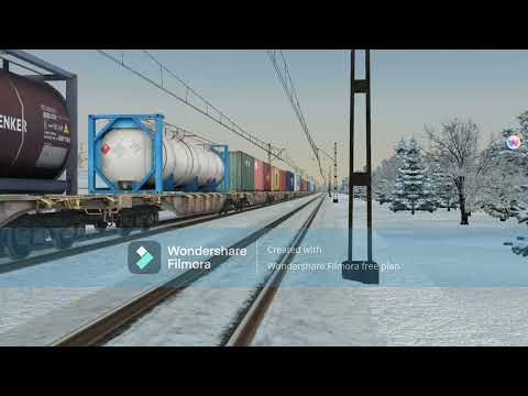 EU45-848 z intermodalnymi na haku mija Muranów i dalej kierunku Alakowic