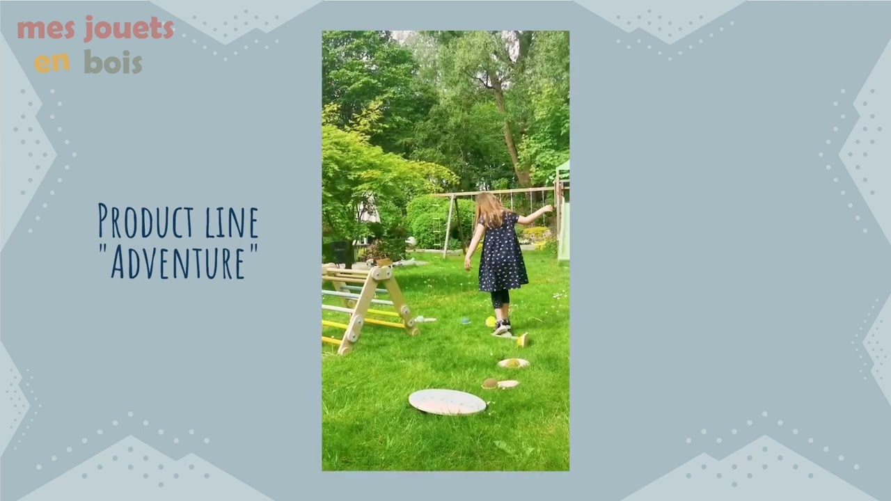 Parcours de motricité en bois pour enfant