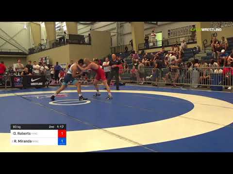 2018 UWW Cadet And U23 Nationals/U23 Greco-Roman 60 RR Rnd 3 - Dalton Roberts (NYAC) Vs. Randon Mi