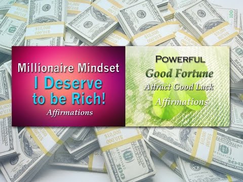 Millionaire Mindset & Attract Good Fortune COMBINED - Super ...