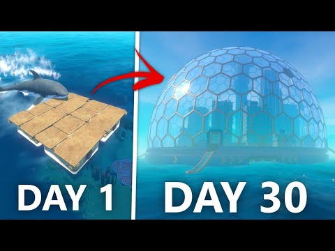 We Found a MASSIVE DOME CITY - Raft w/ CJ and Psycho