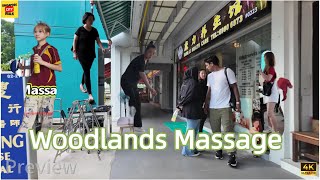 Explore Massage Centers in Woodlands| Singapore 4K Walking Video