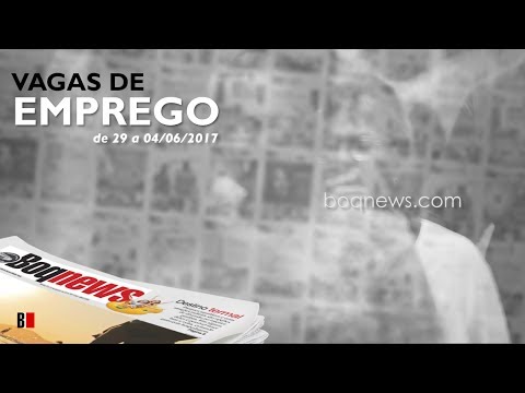Vagas de Emprego de 29 a 04/06/2017
