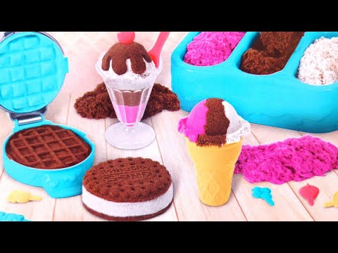 DIY How to make Ice Cream WITH Kinetic Sand Cutting |10 minutes Oddly Satisfying ASMR Compilation 4K