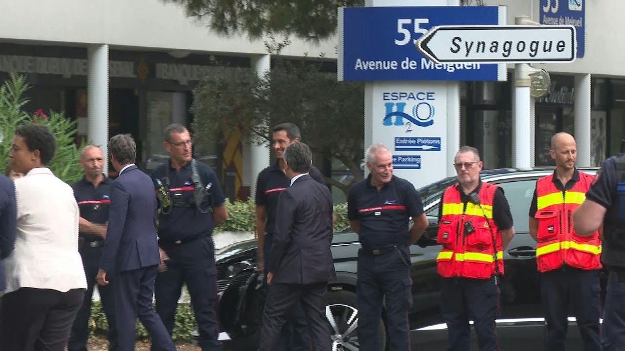 France PM visits site of synagogue attack in France | AFP