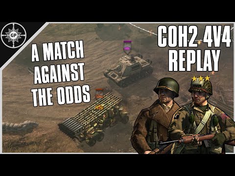 Down a Player, Up on Skill | 4v4 Hill 400 | CoH2 Cast #169
