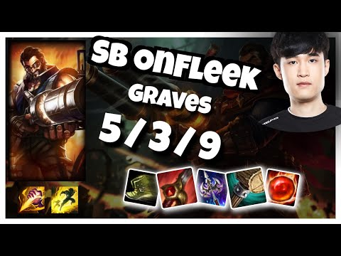 SB OnFleek Graves JUNGLE (5/3/9) vs Kindred Gameplay Replay - Patch 10.22