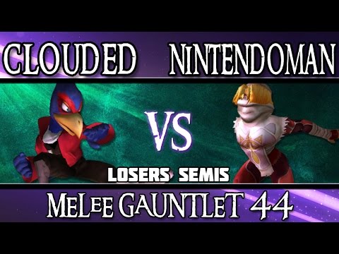 Melee Gauntlet 44 - Clouded (Falco) vs GG|Nintendoman (Sheik)